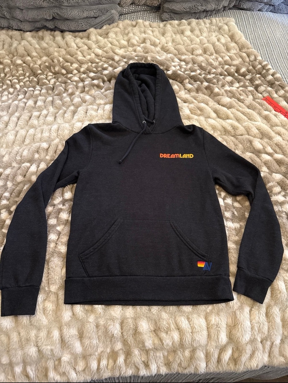 Aviator Nation Dreamland hooded sweatshirt black unisex small